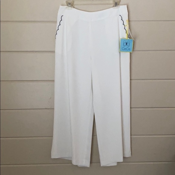 CeCe by Cynthia Steffe Moss Crepe Bootcut Pants - Picture 4 of 6